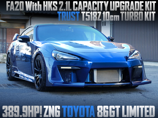 FA20 With 2.1L KIT and T518Z TURBO of ZN6 TOYOTA 86 GT LIMITED.