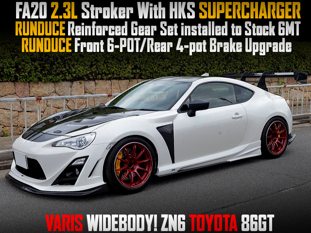 2.3L SUPERCHARGED FA20 STROKER, VARIS Wide bodied TOYOTA 86GT, Built By RUNDUCE.