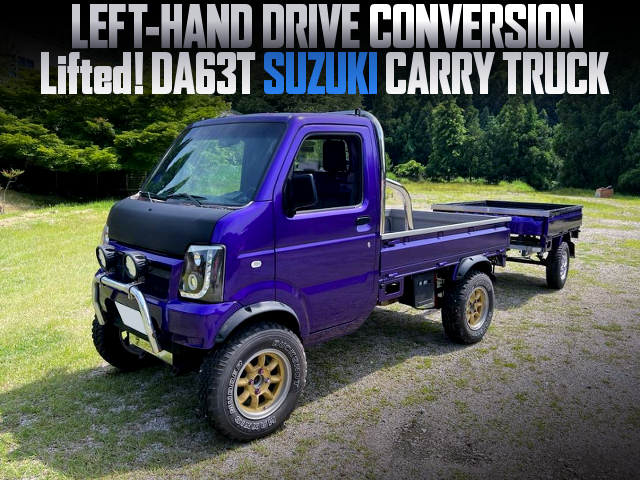 LEFT-HAND DRIVE Converted and Lifted DA63T SUZUKI CARRY TRUCK.