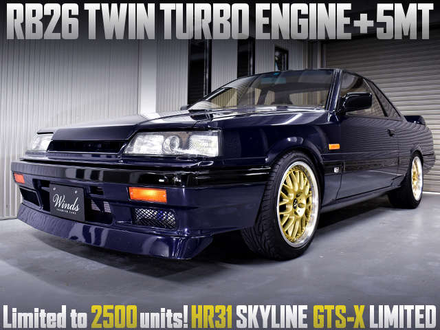 RB26 TWIN TURBO swapped of HR31 SKYLINE GTS-X LIMITED.