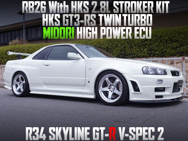 RB26 With 2.8L KIT and GCG TURBO of R34 GT-R V-SPEC 2.