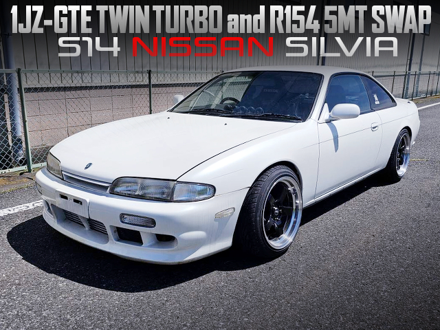 1JZ-GTE TWIN TURBO and R154 5MT Swapped S14 Pre-Facelift SILVIA.