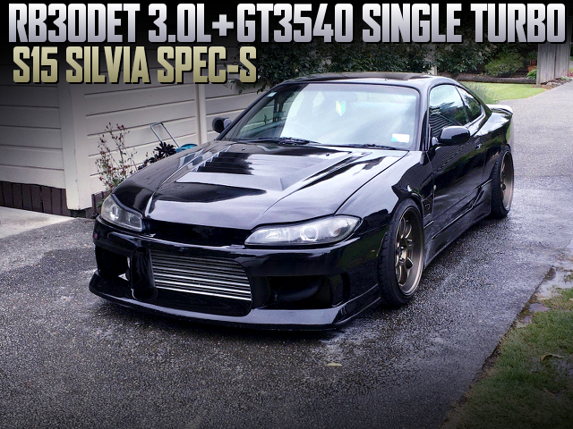 RB30DET With GT3540 TURBO into S15 SILVIA SPEC-S.
