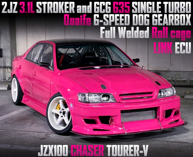 2JZ-GTE 3.1L STROKER and GCG G35 TURBO, Quaife 6-SPEED DOG GEARBOX in JZX100 CHASER TOURER-V.