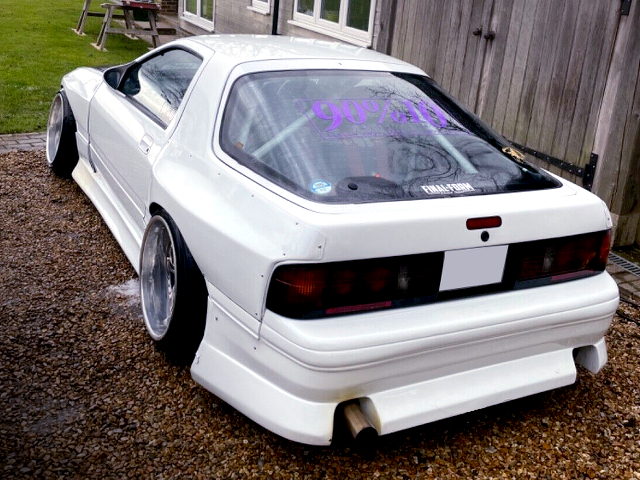 Rear Exterior of Essex Rotary WIDEBODY FC RX-7.