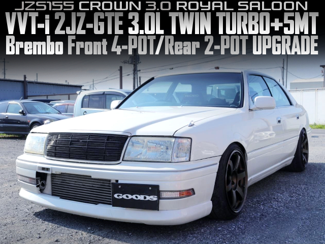 2JZ TWIN TURBO and 5MT Swapped JZS155 CROWN.