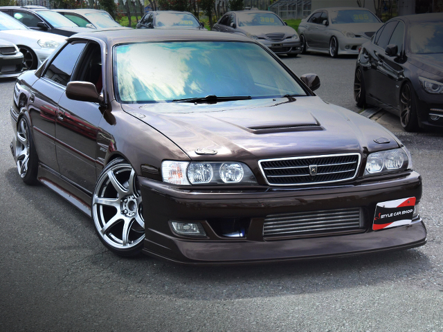 Front Exterior of BROWN painted JZX100 Chaser Tourer-V.