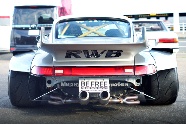 Rear Exterior of RWB Widebody Porsche 993.