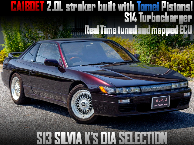 2.0L Stroked CA18DET, With S14 TURBO into S13 SILVIA Ks DIA SELECTION.