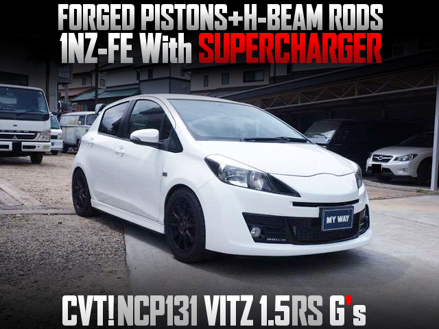 1NZ-FE With SUPERCHARGER into NCP131 VITZ RS Gs.