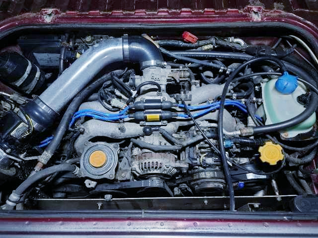 EJ25 2500cc Boxer Engine into VW T3 VANAGON Engine room. 