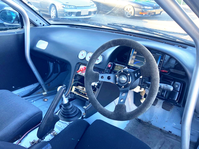 Dashboard and Roll cage of RPS13 NISSAN 180SX.