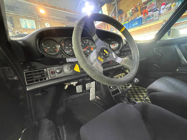 Interior of 964 look RWB WIDEBODY Porsche 930 carerra.