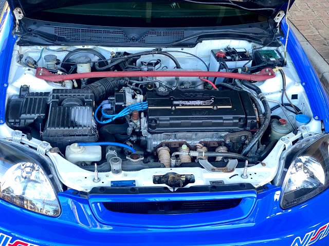 B16A VTEC ENGINE of EK4 CIVIC SiR With SPOON Livery.