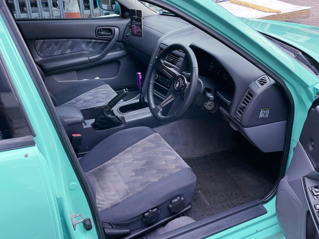 Driver Side interior of ER34 Skyline 4-door.