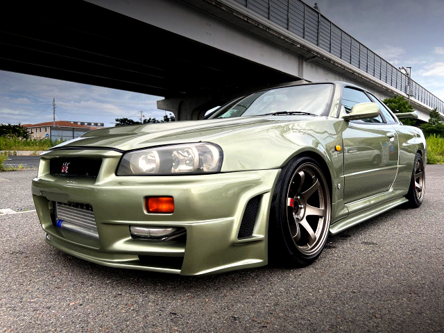 Front Exterior of ER34 Skyline With GT-R Z-tune Style Conversion.