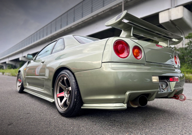 Rear Exterior of ER34 Skyline With GT-R Z-tune Style Conversion.