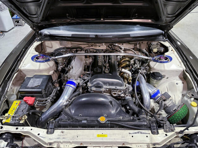 S14 SR20DET turbo engine.
