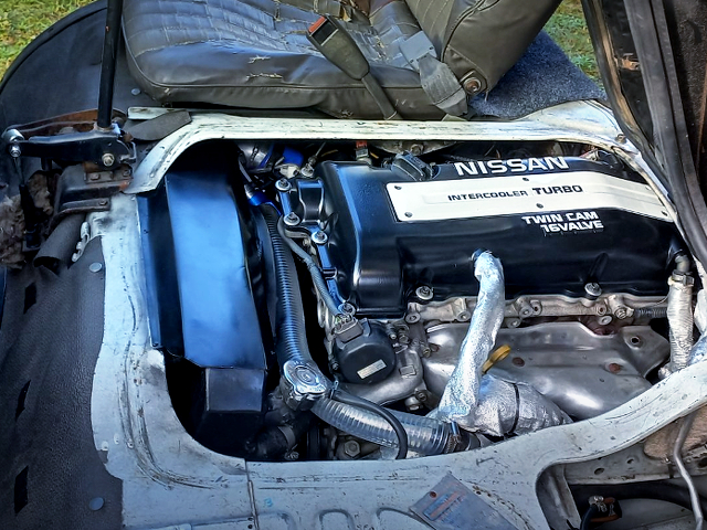 SR20DET Turbo Engine to c22 VANETTE Engine Room.