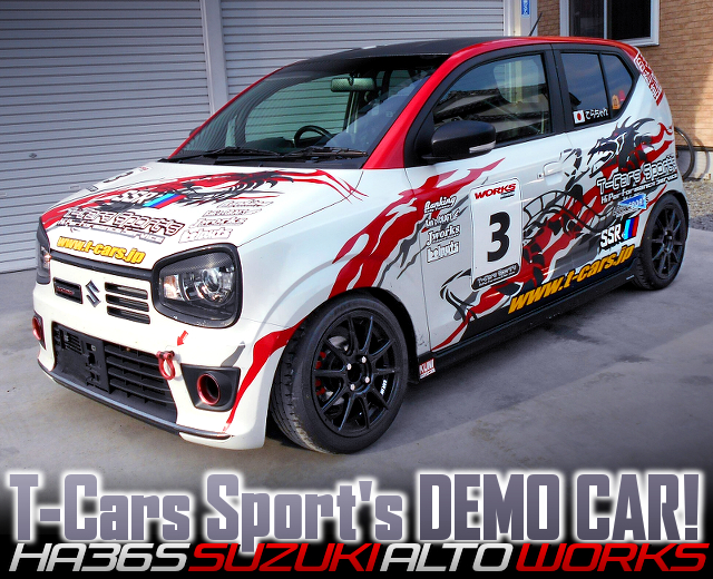 T-Cars Sport's DEMO CAR of HA36S SUZUKI ALTO WORKS.