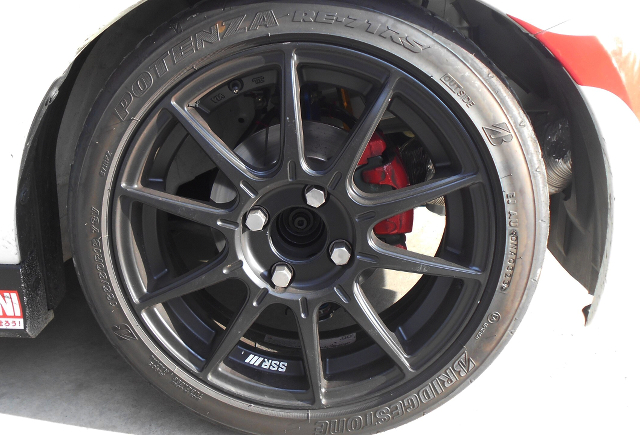 SSR Wheel of T-Cars Sport's DEMO CAR HA36S ALTO WORKS.
