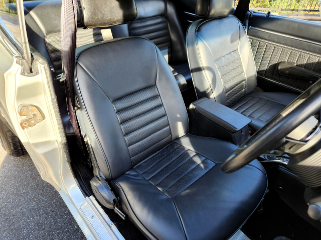 Interior seats of GT-R Style Converted KGC10 Hakosuka.