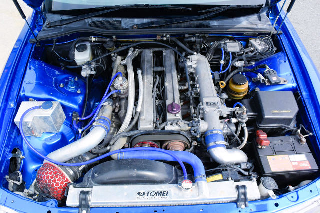 VVTi 1JZ turbo With TOMEI TURBINE in JZX100 CHASER TOURER-V.
