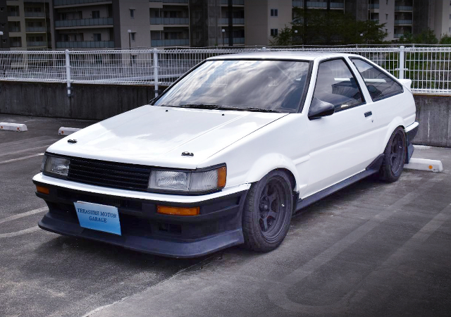 Front Exterior of AE86 LEVIN GT-APEX.