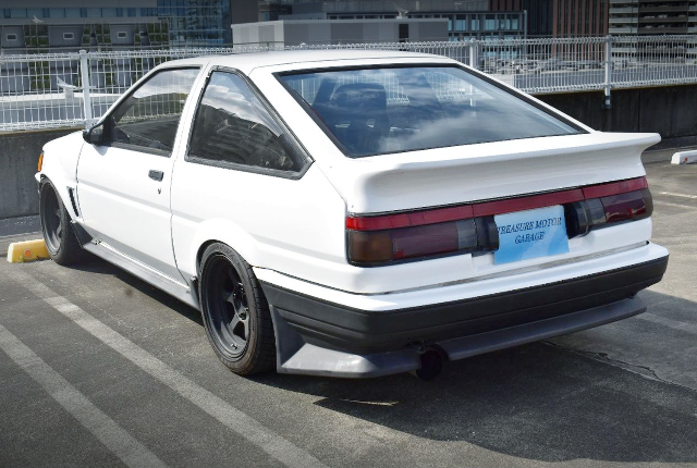 Rear Exterior of AE86 LEVIN GT-APEX.
