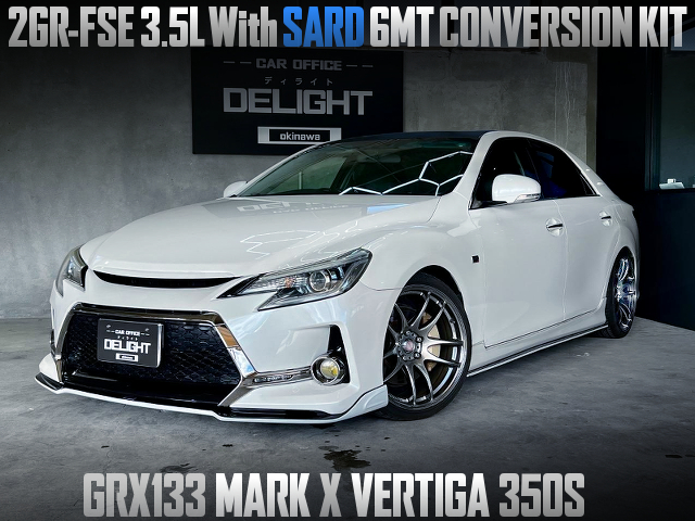 2GR-FSE 3.5L With SARD 6MT CONVERSION KIT in G's styled GRX133 MARK X VERTIGA 350S.
