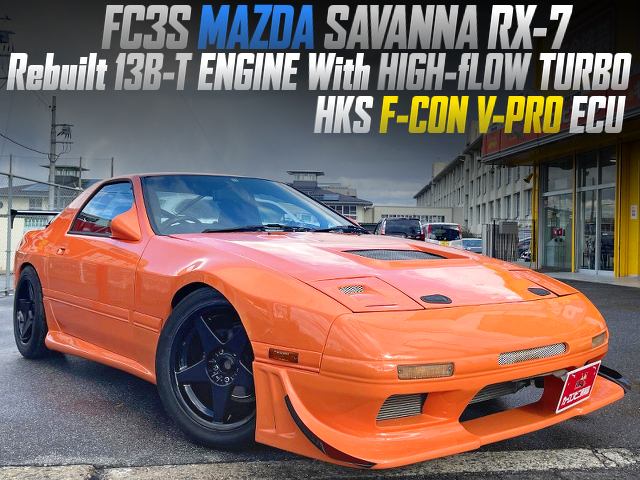FC3S RX-7 With Rebuilt 13B-T ENGINE and HIGH-fLOW TURBO.
