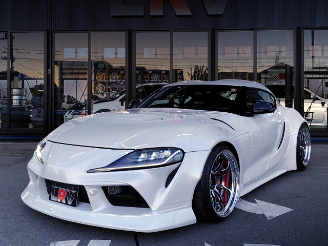 Front exterior of BN Sports Demo Car GR SUPRA RZ