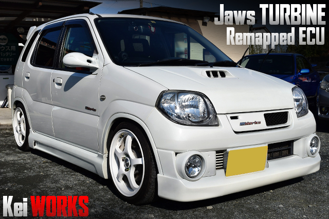 Jaws TURBINE and REMAPPED ECU in HN22S Kei WORKS.