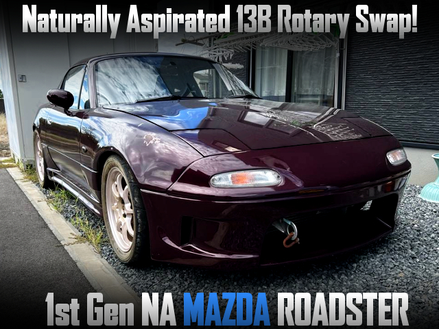 Naturally Aspirated 13B rotary swapped 1st gen mazda roadster.