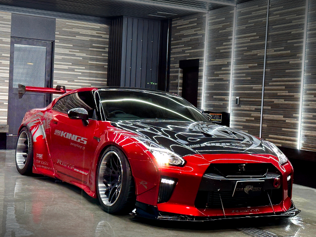 Front exterior of LB WORKS WIDEBODY R35 GT-R.