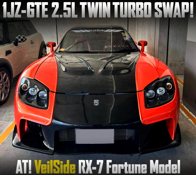 1JZ-GTE 2.5L TWIN TURBO swapped VeilSide RX-7 Fortune Model.