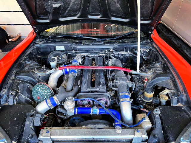 1JZ-GTE 2500cc TWIN turbo engine of VeilSide RX-7 Fortune Model.
