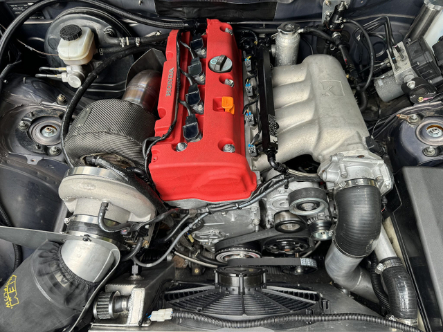 K24A 2.4L i-vtec engine With BorgWarner EFR 8374 Turbo.