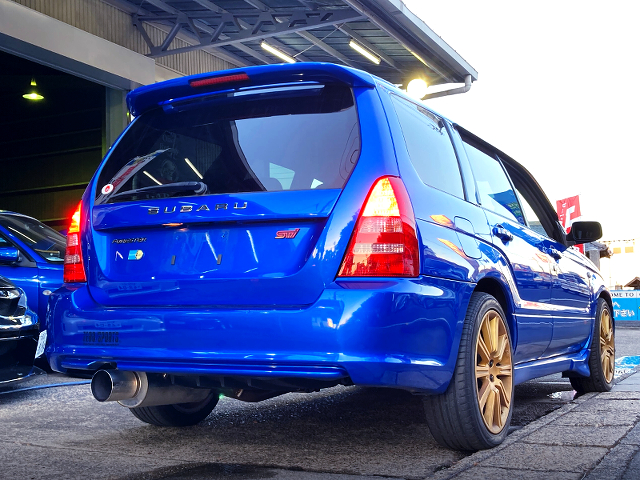 Rear exterior of SG9 FORESTER STi VERSION.