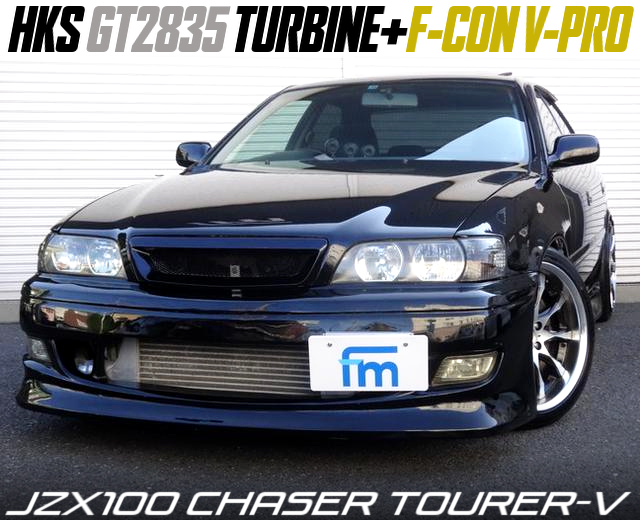 GT2835 turbo and F-CON V-PRO ECU in JZX100 CHASER TOURER-V.