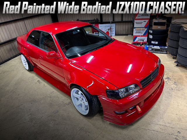 Red Painted Wide Bodied JZX100 CHASER.