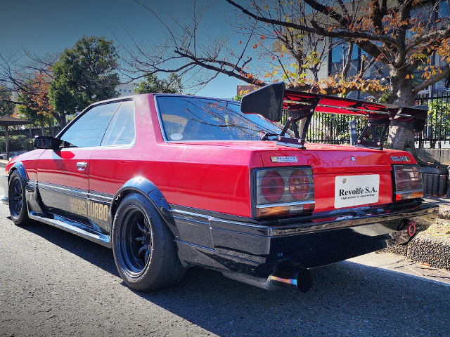 Rear exterior of DR30 SKYLINE TURBO RS-X 50th ANNIVERSARY.
