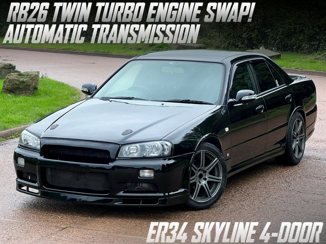 RB26 TWIN TURBO SWAP. With Automatic transmission in ER34 SKYLINE 4-DOOR.