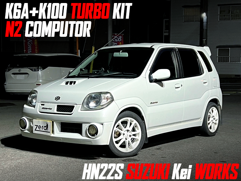 K6A With K100 turbo kit, in SUZUKI Kei WORKS.
