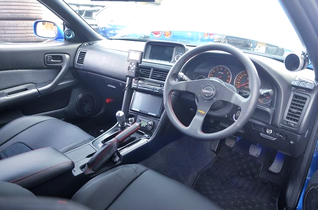 Interior of R34 SKYLINE GT-R V-SPEC.
