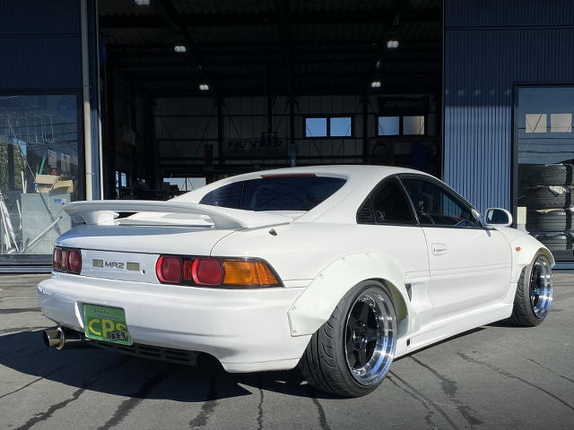 Rear exterior of WIDEBODY SW20 TOYOTA MR2 GT.