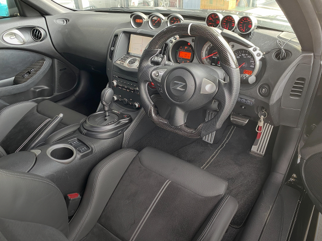 Interior of Supercharged Z34 FAIRLADY Z VERSION ST.