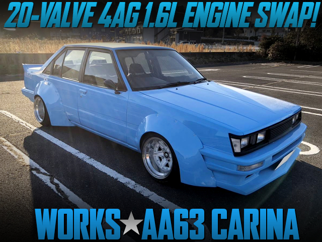 20V 4age swapped works wide bodied AA63 CARINA 4-door.