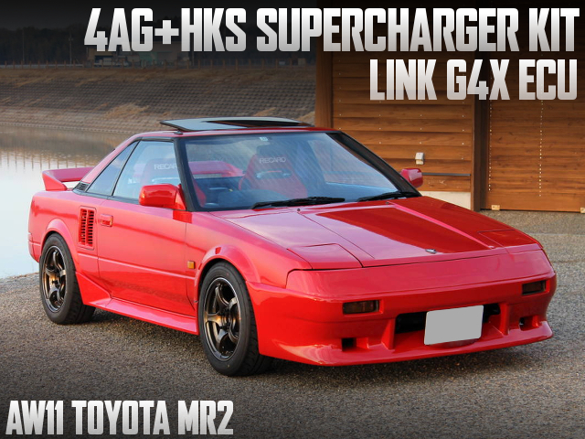 HKS SUPERCHARGER KIT and LINK G4X ecu, in AW11 TOYOTA MR2.