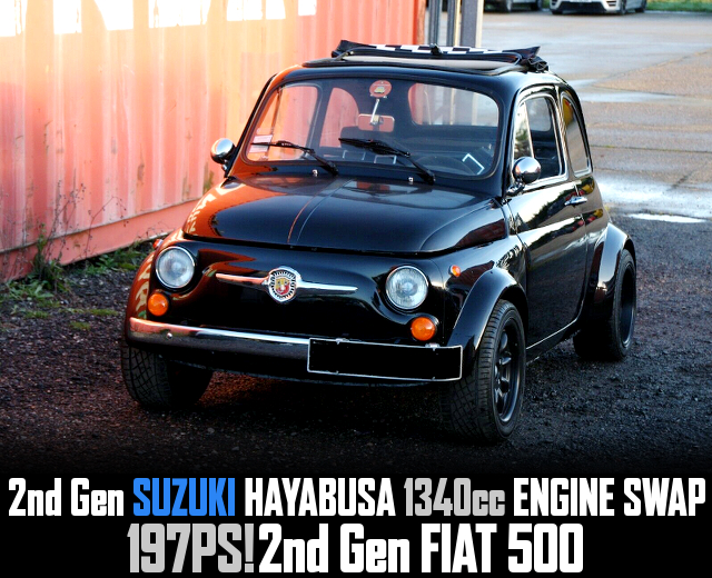 2nd Gen SUZUKI HAYABUSA 1340cc ENGINE swapped 2nd Gen FIAT 500.